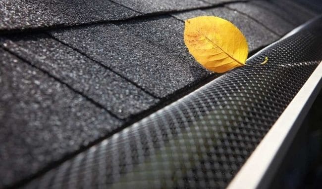 Leaf guard installation project photo 2.